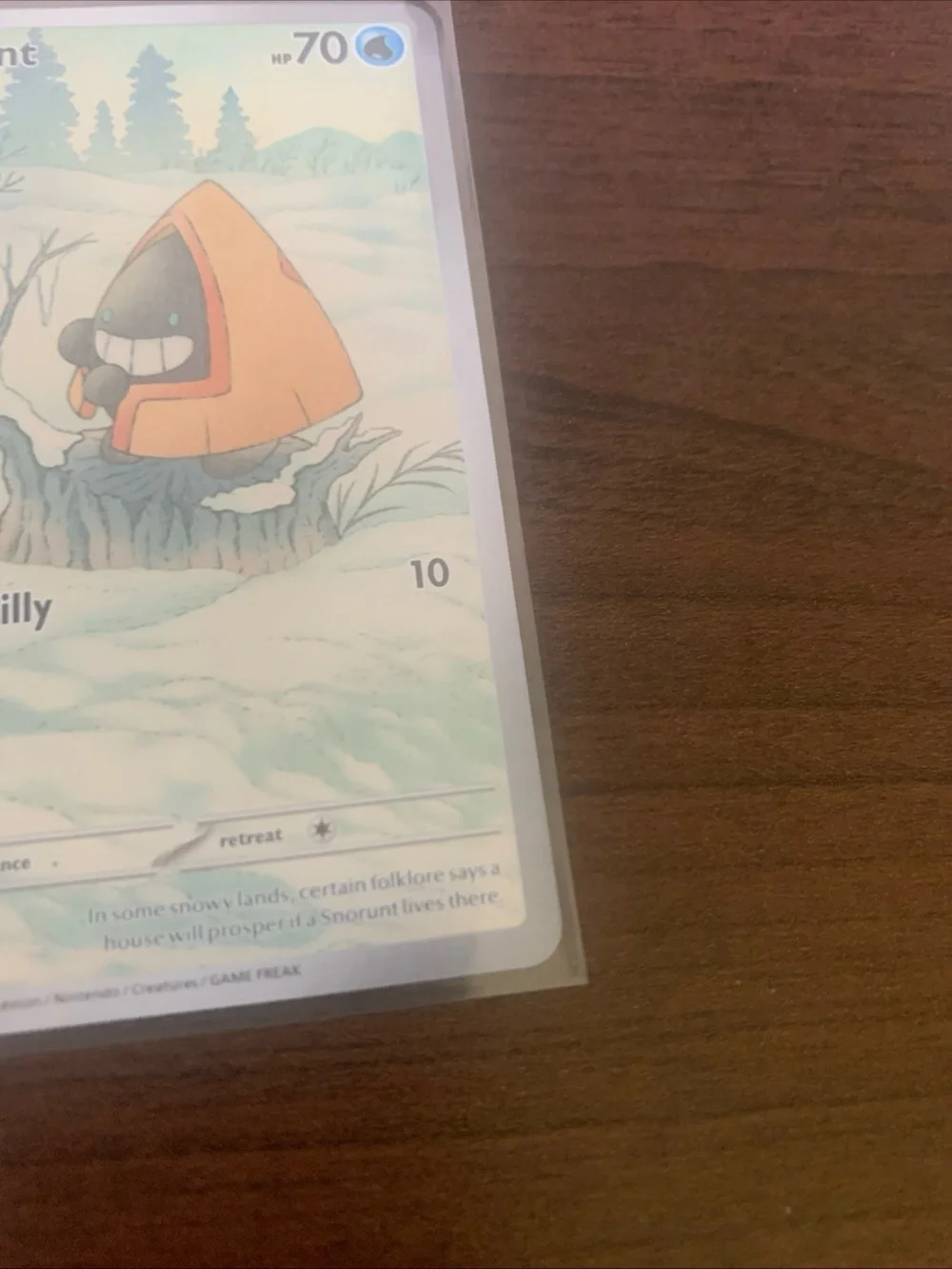 Snorunt Trading Card - White